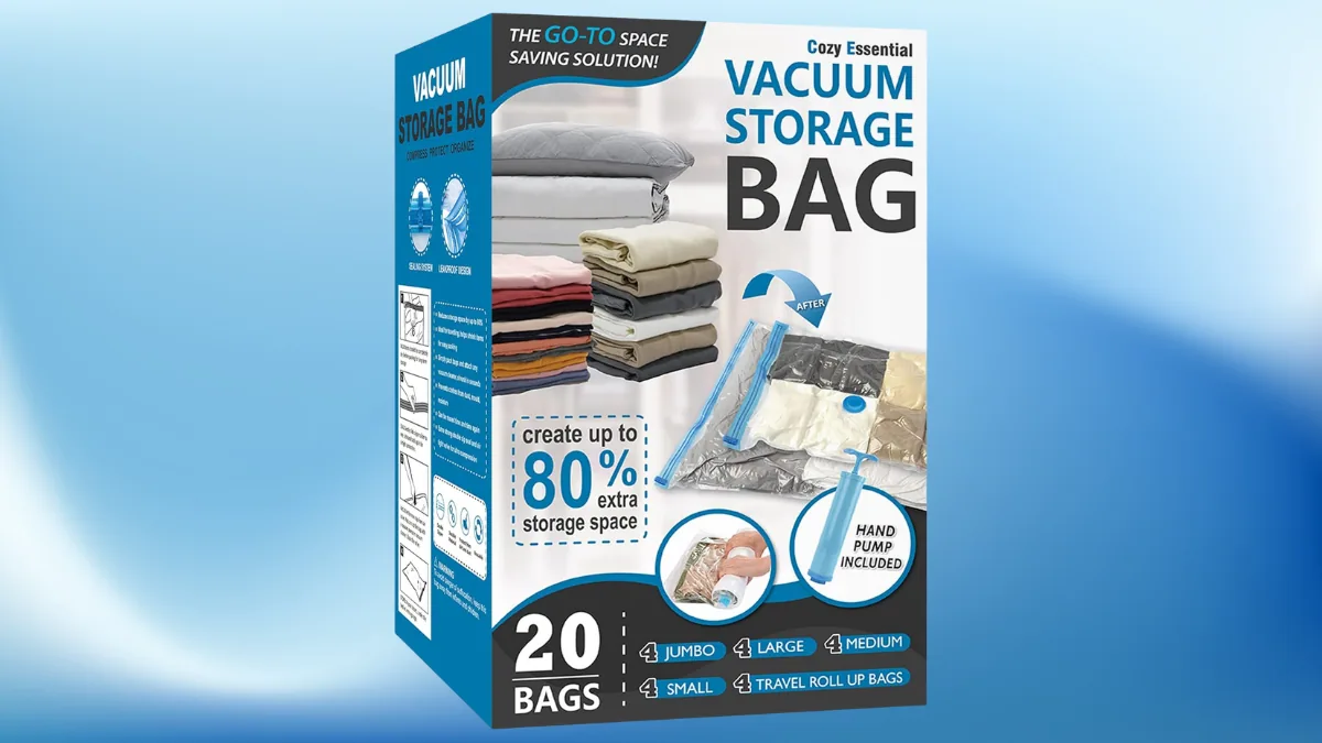 Cozy Essential Vacuum Storage Bags Make Organizing Clothes and Bedding Easier